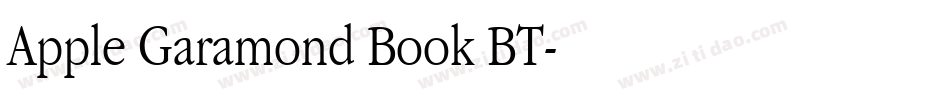 Apple Garamond Book BT字体转换